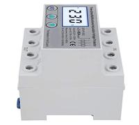 HUIOP Self-Resetting Adjustable Voltage Protector with LCD Display, Under-Voltage Protection, for Electrical Equipment, Plastic Material (80A)