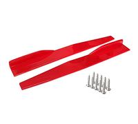 HUIOP Side Rocker Skirt,2PCs Universal Car Body Styling Side Skirt Rocker Splitters Diffuser Winglet Wings Bumper Kit Red