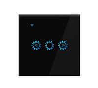 HUIOP Smart Light Switch Dimmer 3 Way Wall Wifi Lamp LED Light Touched Switch Voice Control Phone APP Switch Light Compatible with Home