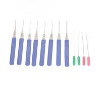 HUIOP Spring Steel Tap Extractor, 12PCS Tap Remover Kit Broken Screw Puller 0.15mm-0.4mm, Includes a Range of Extractor Sizes for Various Repair Tasks. Crafted with Accuracy, ABS and