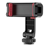 HUIOP ST-06S Multifunctional Phone Holder Clamp Tripod Stand for Phone 360° Rotation with Two Cold Shoe Mounts for Smartphone Vlog Selfie Video Recording