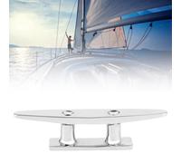 HUIOP Stainless Steel Boat Cleat Durable and CorrosionResistant for Marine Dock Deck Mooring Accessory, 100mm/3.9in, Pack of 4