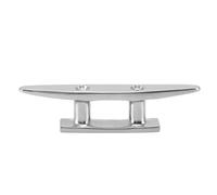 HUIOP Stainless Steel Boat Cleat, Marine Grade Dock Rope Tie Replacement Parts, Easy Install for Small Boats, Kayaks, Canoes, Jet Ski's with Wear Finish, for Docks, Decks, Piers (100mm / 4.0inch)