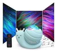 HUIOP Starry Sky Projector, Night Light with BT Speaker, Snail Starry Sky Projector Lamp, Creative Gift for Bedroom, Aurora Projection Light, Atmosphere Lamp,