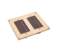 HUIOP Style Guitar Pickup Set, Dull Solid Tone Effect, Stable Clarity Performance, Antique Brass Metal Kit Replacement, Suitable and Practical, Triple Dip Wax & Vacuum Sealed, Easy