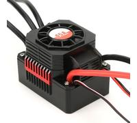 HUIOP SURPASS 45A ESC Waterproof Dust-Proof Electric Speed Controller for RC Models 1/10 Cars Size 51.5x38.5mm Color Red Black