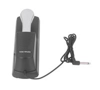 HUIOP Sustain Pedal Stainless Steel, Classic Design, 1.5m Wire for Digital Piano, Electronic Keyboard, Non Slip Bottom (with Striped Shell)