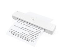 HUIOP Thermal Printer, MT800Q A4 Portable Thermal Transfer Printer Wireless and USB Connect with Mobile Computer for Office School Car Travel Printer with 1 Roll of Tape