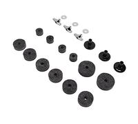 HUIOP 【title】Drum Cymbal Felt Pad Set Kit, Non Slip Instrument Accessory, 21Pcs Replacement Part (Gray)