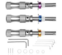 HUIOP Tubular Lock Pick Set,Tubular Lock Pick Set for Beginners and Pro Locksmiths, Stainless Steel Tool Kit for Picking Tubular Locks