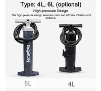 HUIOP Two-Way Manual Pump for Inflatable Kayak Bed Pool Sofa Tent Multifunctional Hand Pump Portable High Pressure Dual Use Air Inflation and Drain