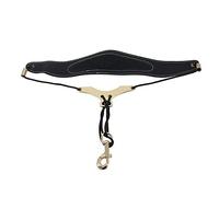 HUIOP Universal Adjustable Saxophone Neck Strap PU Leather Saxophone Strap Metal Hook Breathable Design for Tenor/Soprano / Alto Saxophone Accessories, Sax Strap, S