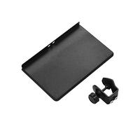 HUIOP Universal Microphone Stand Tray, Metal Material with Mounting Clamp, Black