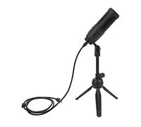 HUIOP USB Condenser Microphone Kit with Flexible Tripod Stand for Streaming Singing Recording At Home Office with Multi-Function Design