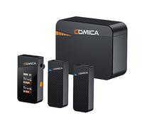 HUIOP Vimo C3 Wireless Microphone System with 1 Receiver & 2 Microphones 200M Transmission 4 Level Adjustable Speed Built-in Battery with Charging Case Replacement for Android Phones Computer