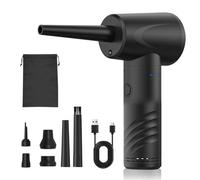 HUIOP Wireless Air Blower for Electronics Maintenance, Rechargeable Computer Duster with 6 Nozzles (AD33 Standard Version)