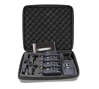 HUIOP Wireless Digital Fishing LED Alarm Alert Set 4 Fishing Bite Alarm + 1 Receiver with LCD Screen Indicator + 4 Stainless Steel Chain Hanger Illuminated Swinger in Case Carp Fishing,Wireless Fishin