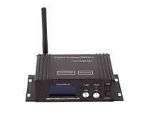 HUIOP Wireless Transmitter,2.4G Wireless DMX 512 Controller Transmitter Receiver LCD Display Power Adjustable Repeater Lighting Controller