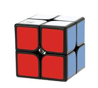 HUIOP ZHipi 2 x 2 Magic Speed Cubo Anti-POP Structure 6 Colours Solid Ecological Plastic Cube Puzzle Floor Black 50 mm