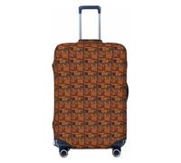 HUIopq African Textile Patchwork Print Elastic Suitcase Cover Travel Luggage Protective Sleeve Family Vacation Accessory