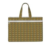 HUIopq Ancient Egypt Tribe Series Print Canvas Tote File Bag For Documents Books Office Work Travel Shopping Business Trips