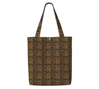 HUIopq Ancient Egyptian Hieroglyph Print Reusable Canvas Shoulder Bag Large Tote Shopping Lightweight Travel Beach Picnic