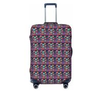 HUIopq Astronaut and Alien Print Elastic Suitcase Cover Travel Luggage Protective Sleeve Family Vacation Accessory