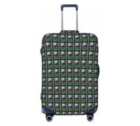 HUIopq Astronaut and Alien Print Elastic Suitcase Cover Travel Luggage Protective Sleeve Family Vacation Accessory
