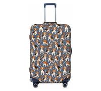HUIopq Beagle Patterns Print Elastic Suitcase Cover Travel Luggage Protective Sleeve Family Vacation Accessory