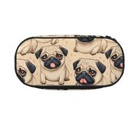 HUIopq Cute Planet Print Large Capacity Pencil Bag Versatile Pen Case School Office Makeup Travel Accessory