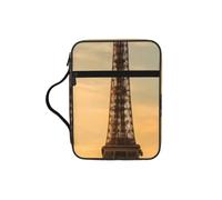 HUIopq Eiffel Tower Paris Autumn Print Adults Bible Storage Bag Waterproof Cover for Church Worship Travel Daily Carry
