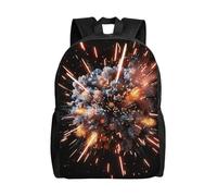 HUIopq Explosion Firework 3d Print Backpack Men Women Stylish Large Capacity Travel Work Hiking Business Trip Camping