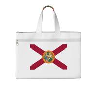 HUIopq Flag Of Florida Print Canvas Tote File Bag For Documents Books Office Work Travel Shopping Business Trips