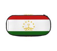 HUIopq Flag of Tajikistan Print Functionality Pencil Case School Stationery Supplies Makeup Travel Daily Essentials