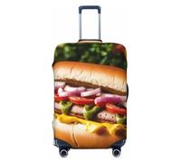HUIopq Food Pattern Funny Print Elastic Suitcase Cover Travel Luggage Protective Sleeve Family Vacation Accessory