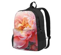 HUIopq Garden Peony Print Large Capacity Travel Bag Water-Resistant Camping Commuting Outdoor Adventure