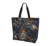 HUIopq Gears Clock Bronze Century Print Large Capacity Shoulder Bag Unisex Crossbody Bags Daily Travel Outdoor Activities