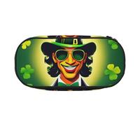 HUIopq Happy St Patrick's Day Print Large Capacity Pencil Bag Versatile Pen Case School Office Makeup Travel Accessory
