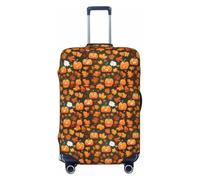 HUIopq Happy Thanksgiving Day Pumpkin Print Elastic Suitcase Cover Travel Luggage Protective Sleeve Family Vacation Accessory