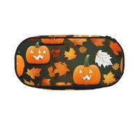 HUIopq Happy Thanksgiving Day Pumpkin Print Large Capacity Pencil Bag Versatile Pen Case School Office Makeup Travel Accessory