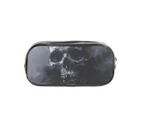 HUIopq Horror Ghost Skull Print Clear Pencil for Travel Office Transparent Stationery Organizer Pouch Storage Bag