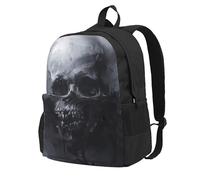HUIopq Horror Ghost Skull Print Large Capacity Unisex Backpack Travel Daypack For Commuting Work Outdoor Adventure