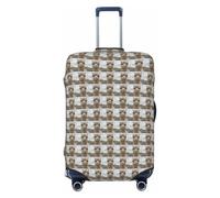HUIopq I Love Alpacas Print Elastic Suitcase Cover Travel Luggage Protective Sleeve Family Vacation Accessory