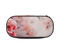 HUIopq Japanese Cherry Flowers Print Large Capacity Pencil Bag Versatile Pen Case School Office Makeup Travel Accessory