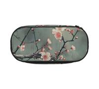 HUIopq Japanese Cherry Flowers Print Large Capacity Pencil Bag Versatile Pen Case School Office Makeup Travel Accessory