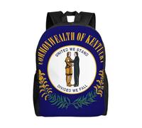 HUIopq Kentucky State Flag Print Backpack Men Women Stylish Large Capacity Travel Work Hiking Business Trip Camping