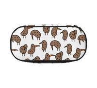HUIopq Kiwi Birds Cute Print Large Capacity Pencil Bag Versatile Pen Case School Office Makeup Travel Accessory