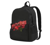HUIopq Ladybug Flower Print Large Capacity Travel Bag Water-Resistant Camping Commuting Outdoor Adventure
