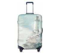 HUIopq Lighthouse Backdrop Print Elastic Suitcase Cover Travel Luggage Protective Sleeve Family Vacation Accessory