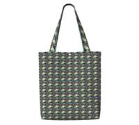 HUIopq Not All Who Wander Are Lost 1 Print Reusable Canvas Shoulder Bag Large Tote Shopping Lightweight Travel Beach Picnic